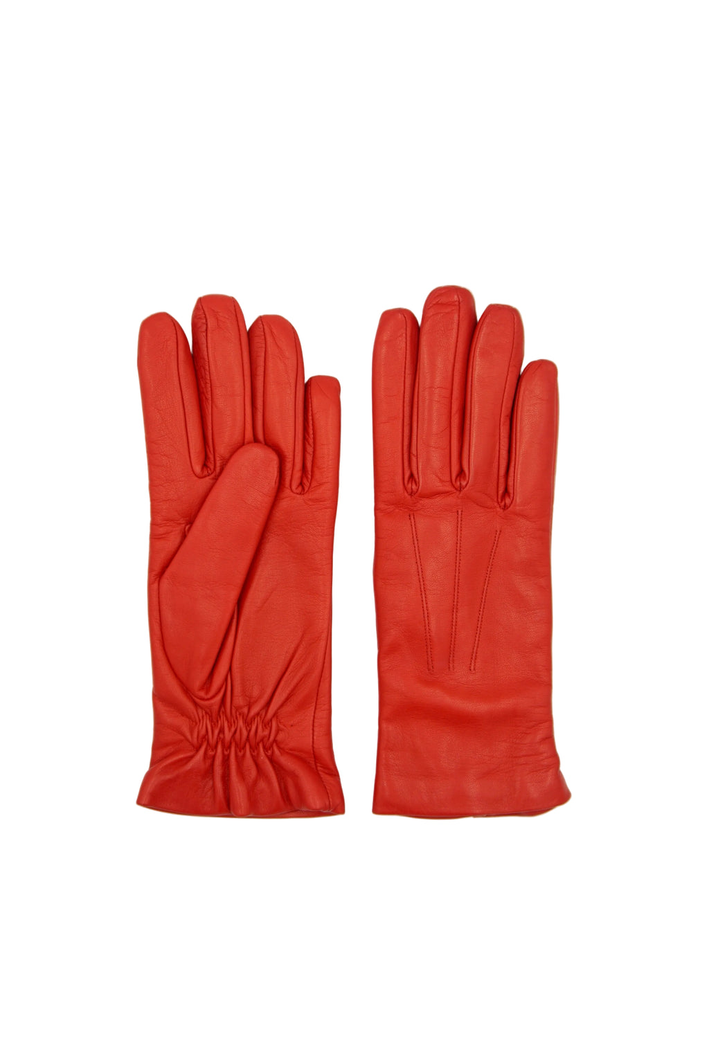 Masullo1932 guanto da donna Cadenza in nappa ovina foderato in cashmere con polso elasticizzato, colore Rosso, vista 1
