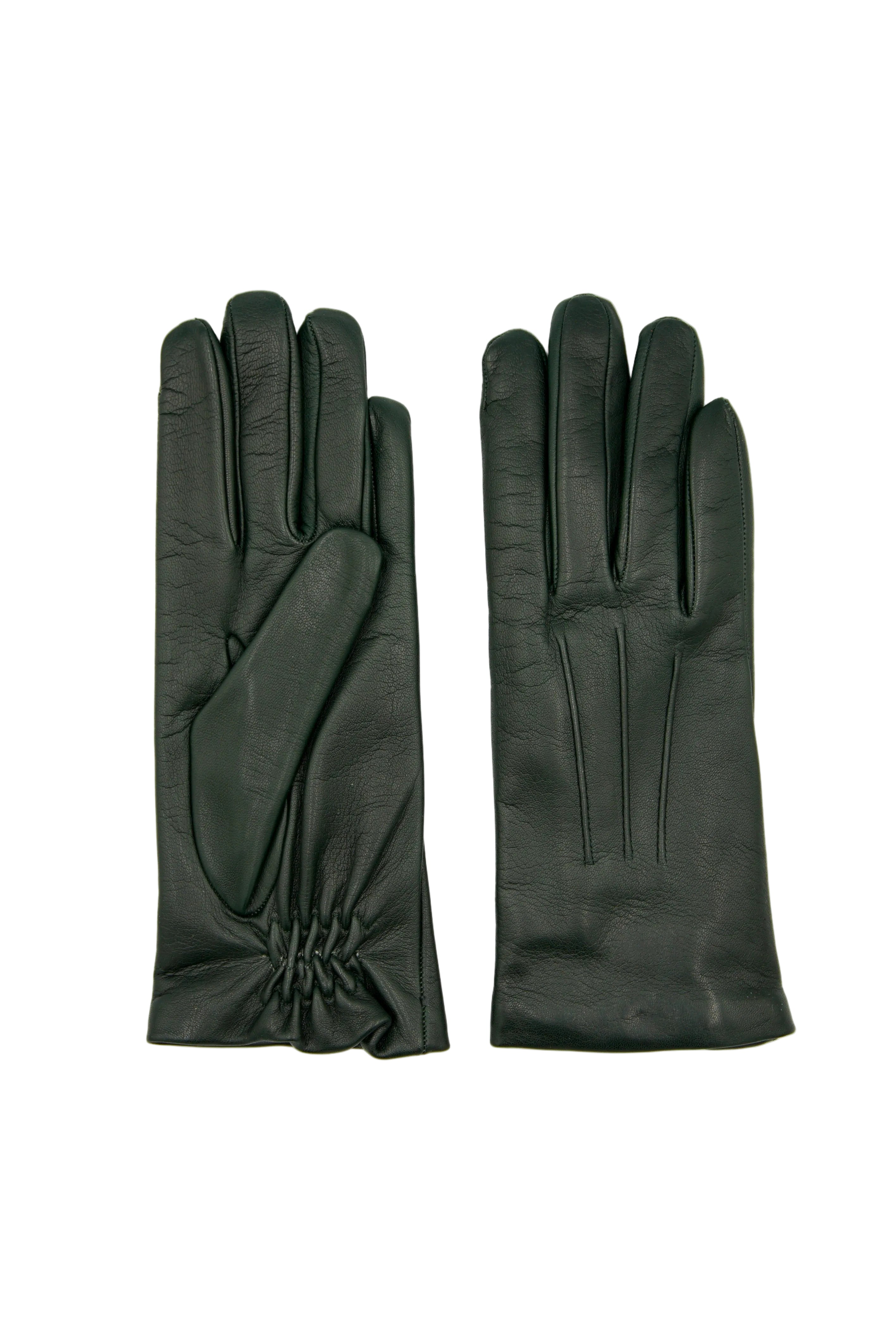 Masullo1932 Cadenza women’s cashmere-lined lambskin glove with elastic wrist view 4