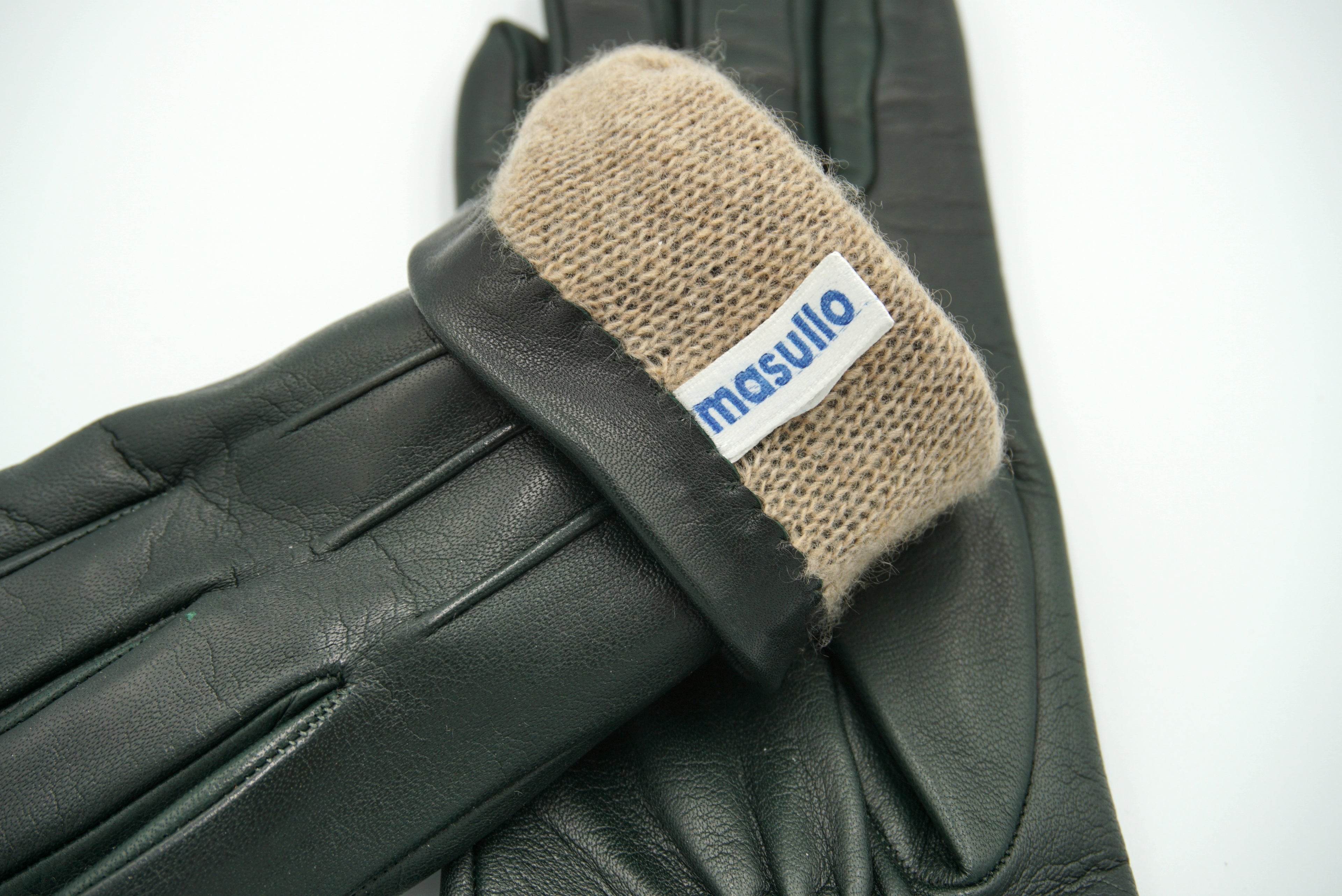 Masullo1932 Cadenza women’s cashmere-lined lambskin glove with elastic wrist view 6