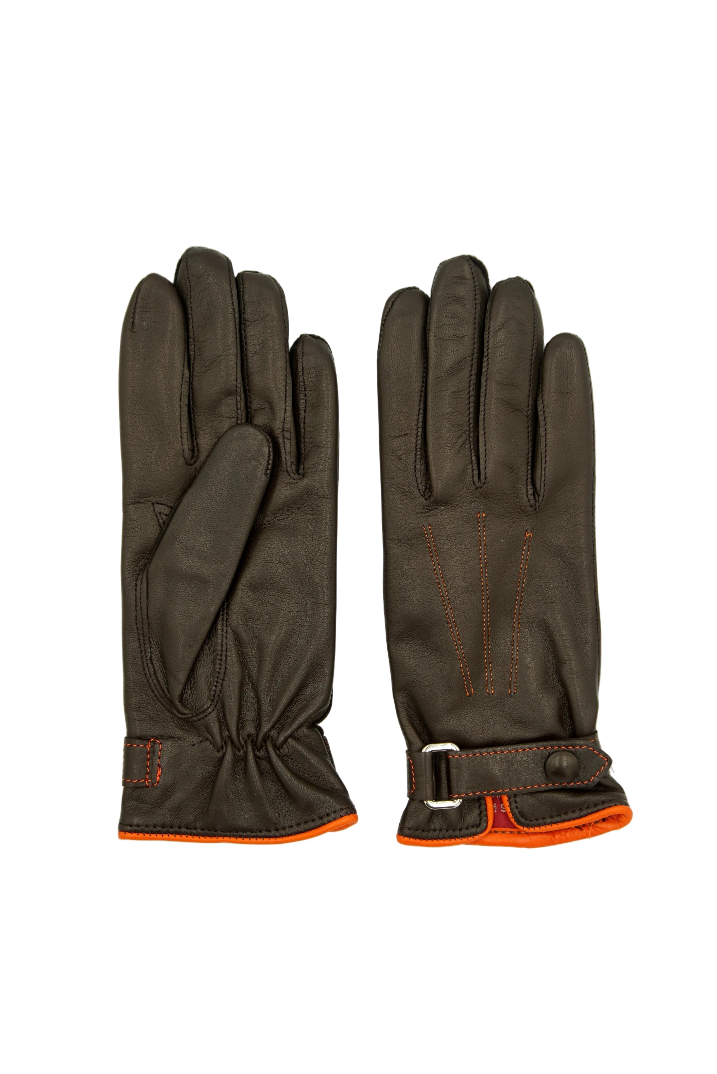 Masullo1932 guanto da donna Fibbia in nappa ovina con cinturino in pelle, colore Nero, vista 1