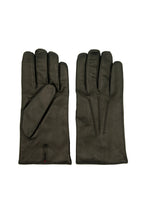 Masullo1932 guanto da uomo Ordito in nappa ovina foderato in cashmere con cordoni, colore Nero, vista 1