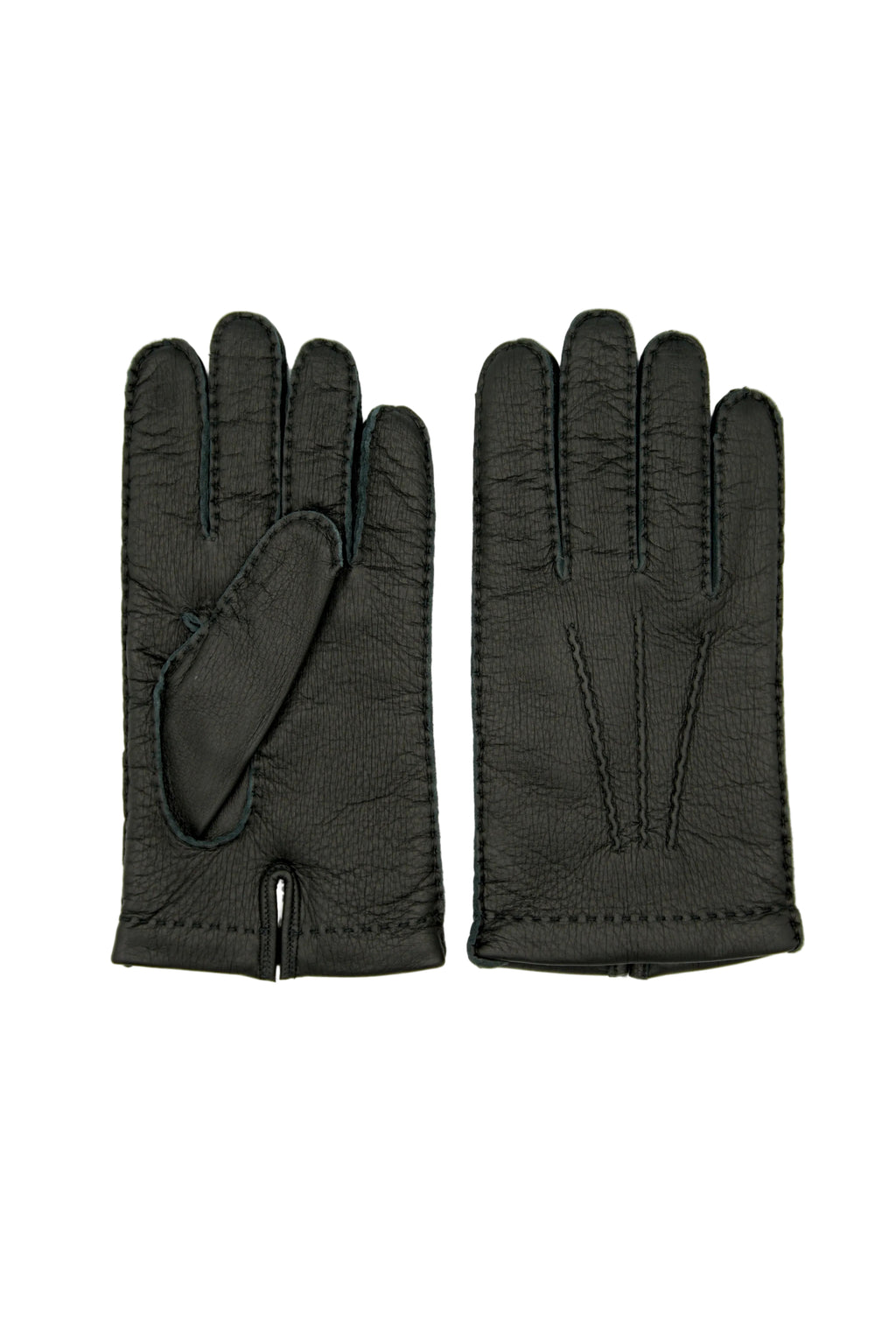 Masullo1932 guanto da uomo Selva in cervo foderato in cashmere, colore Nero, vista 1