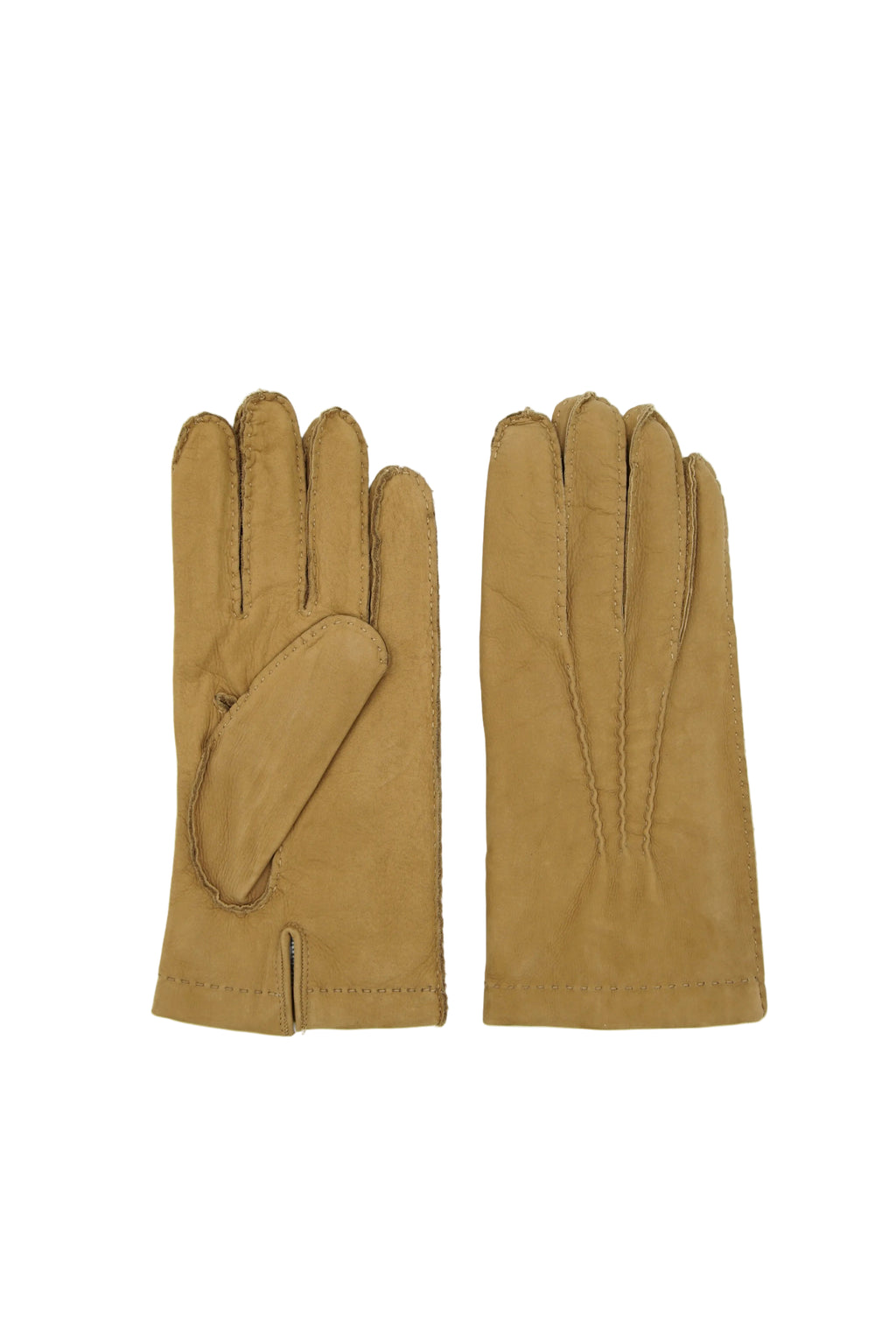 Masullo1932 guanto da uomo Terra in nubuck foderato in cashmere, colore Tortora, vista 1