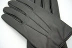 Masullo1932 guanto touchscreen da uomo Tocco in pelle con fodera in cashmere, vista 3