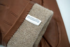 Masullo1932 guanto da uomo Trequarti foderato in cashmere con polso elasticizzato, vista 3